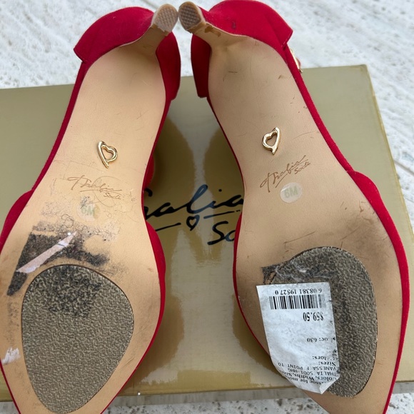 ✨NEW✨Vanessa Red Ankle Strap Heels - Picture 10 of 11